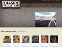 Tablet Screenshot of hillsidefuneral.com